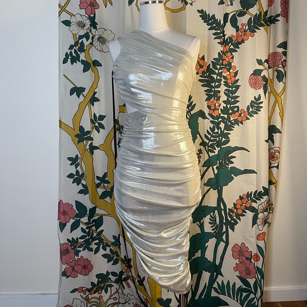 NWT Rare London one shoulder dress